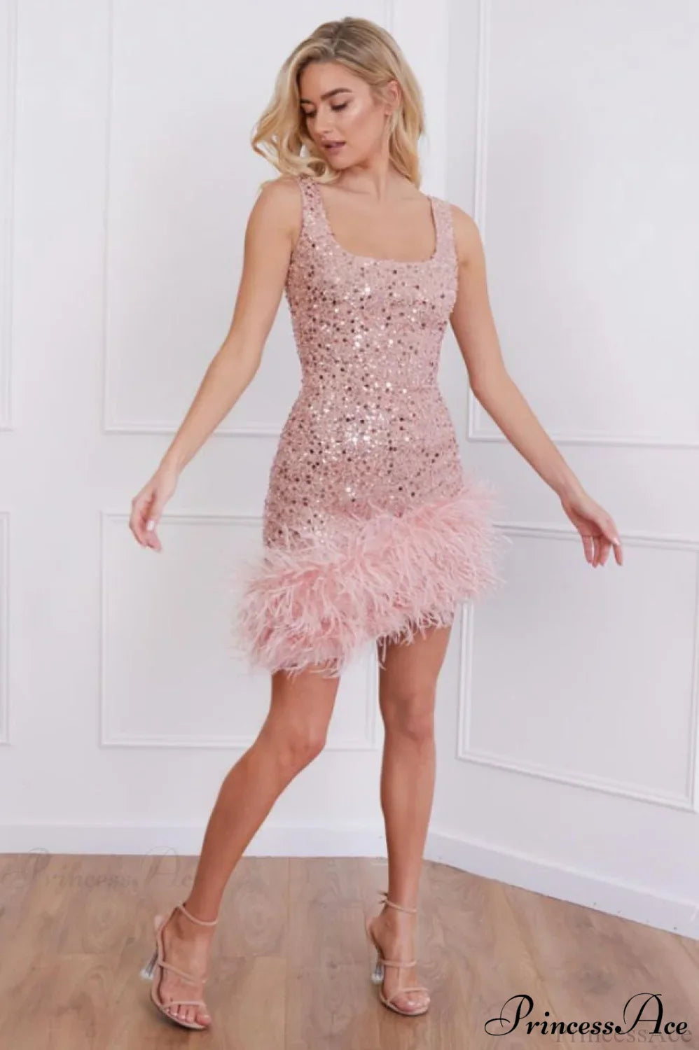 Evie Elegant Pink Dress image 6