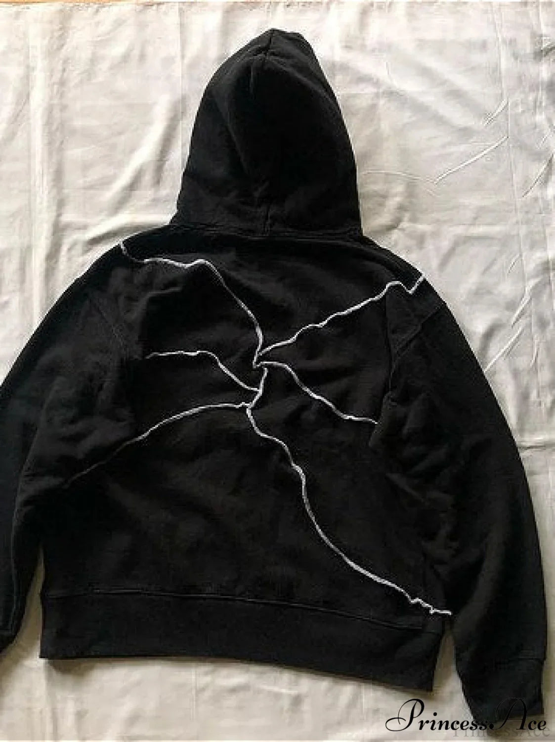 Evil Eye Patterned Dark Gothic Hip Hop Hoodie image 3
