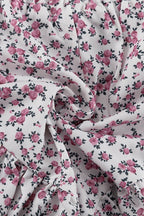 Long Sleeve Floral Collar Flip Shirt Ruffled Shorts Two Piece Set image 5