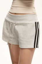 Retro Striped Drawstring Sports Shorts image 6