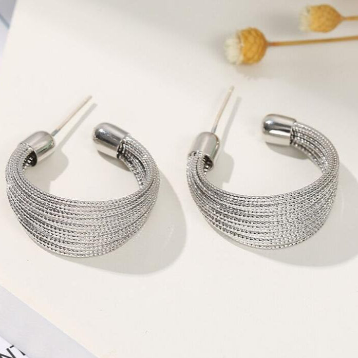 Brushed Multi Layer Open Wide Bracelet image 7