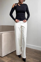 Off-Shoulder Bodycon Knit Top image 5