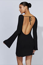 Bell Sleeve Knit Sweater Dress image 4