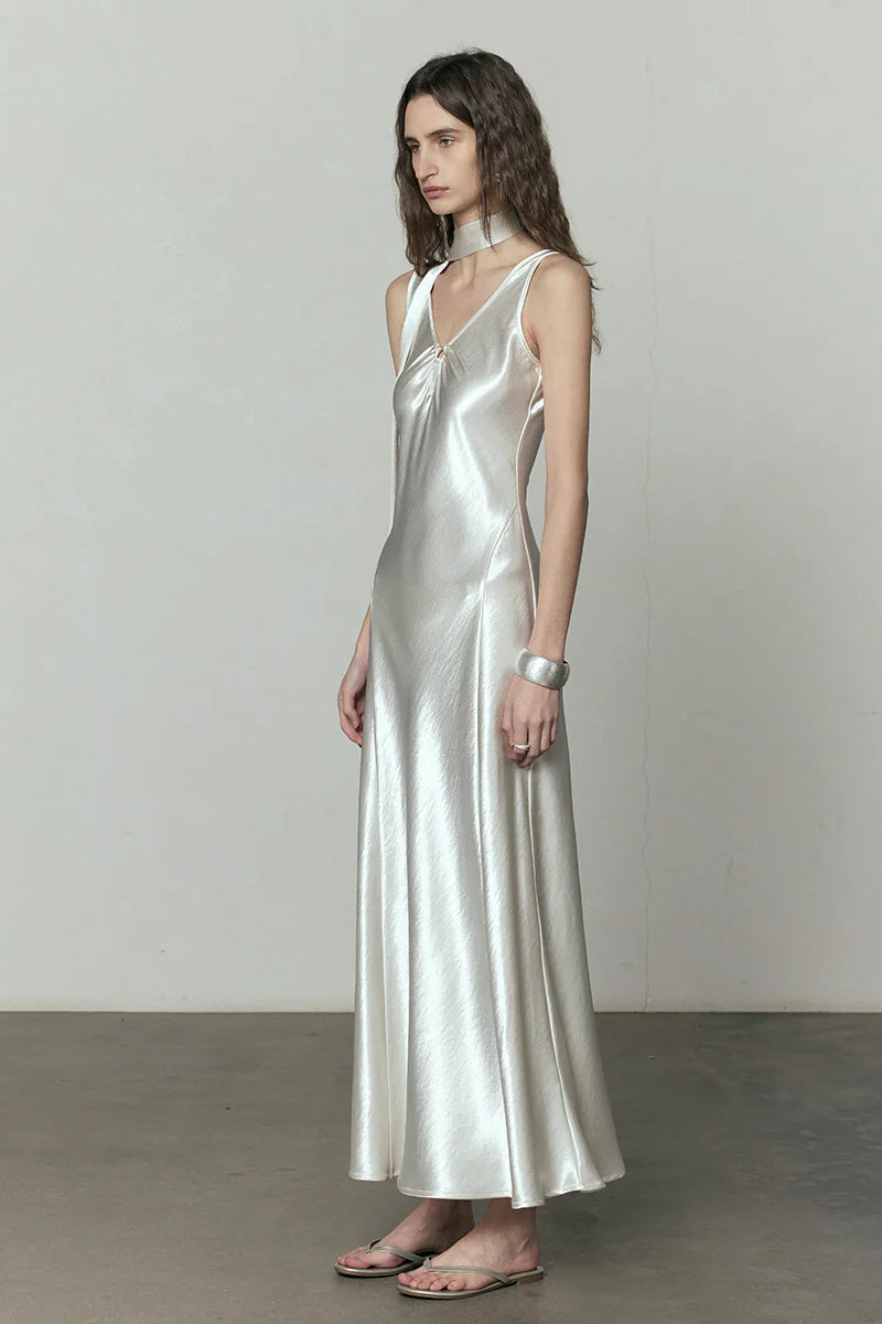 New Temperament V-Neck Maxi Dress image 2