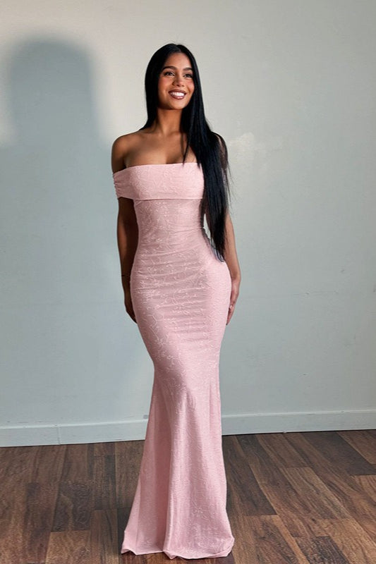 Floral Off-Shoulder Bodycon Maxi Dress image 2