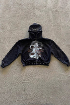 Street Style Rhinestone Print Hoodie image 3