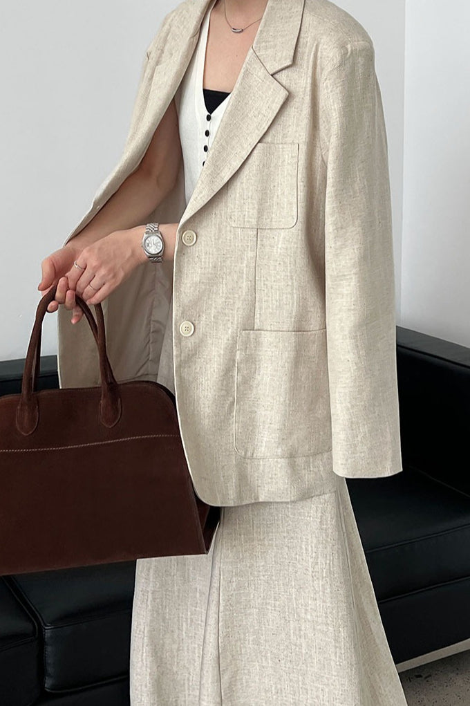 Linen Relaxed Fit Blazer image 6