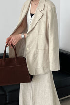 Linen Relaxed Fit Blazer image 6