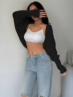 Loose Fit Knit Shrug Cardigan image 6