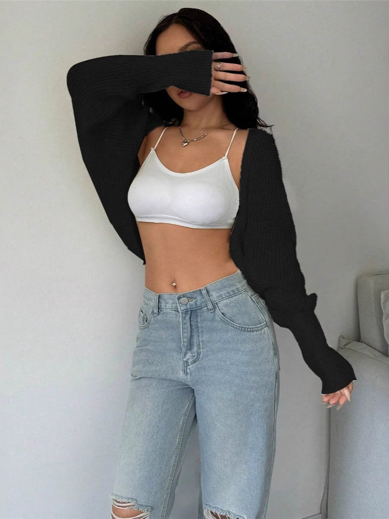 Loose Fit Knit Shrug Cardigan image 6