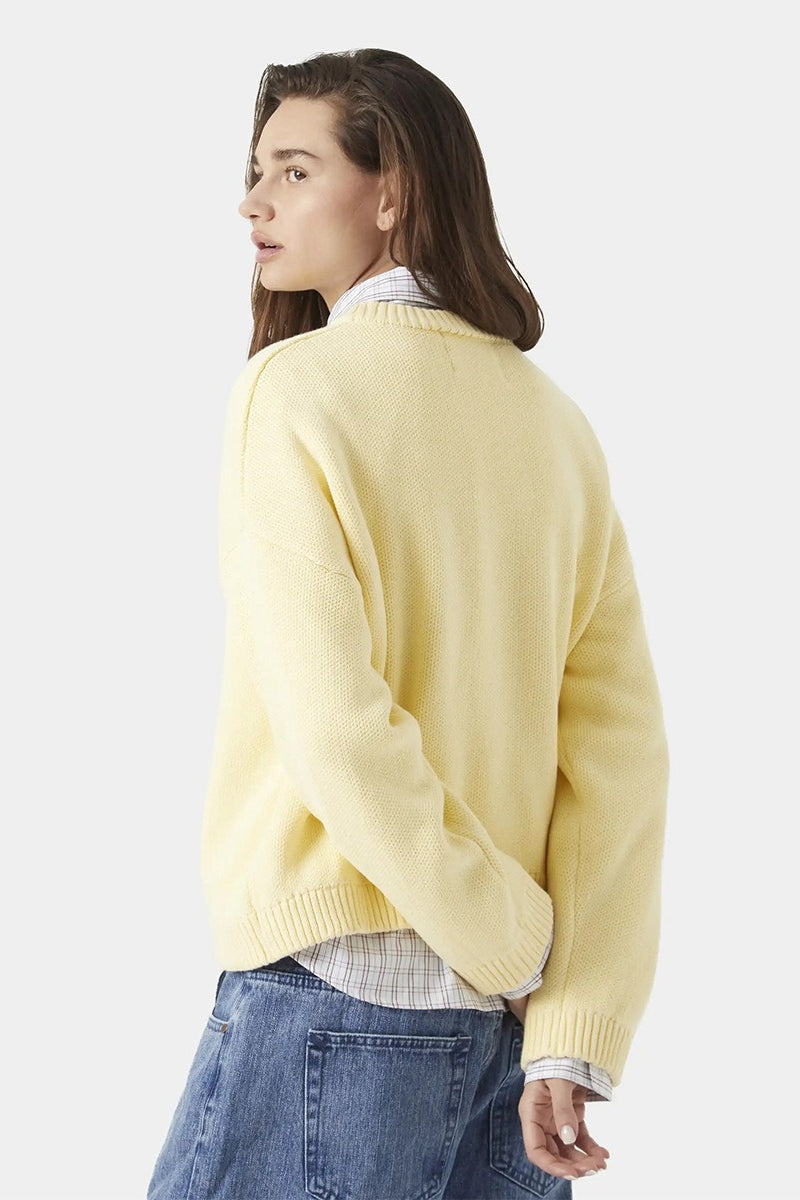 Embroidery Knit Slouchy Pullover Blouse image 2