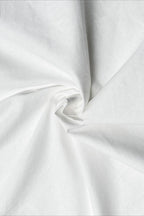 White Long Sleeve Tie Front Linen Blouse image 7
