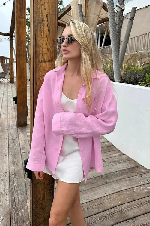 Casual Long Sleeve Shirt Blouse image 1