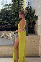 Elegant Sexy Asymmetrical Shoulder Party Dress image 4