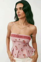 Pure Desire Floral Print Ruffled Cami Top image 1