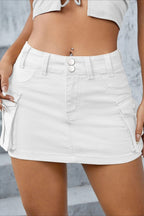 Cargo Street Solid Bodycon Skirt image 11