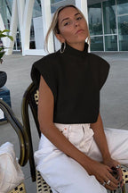 Vintage Turtleneck Short Sleeve Sweater image 9