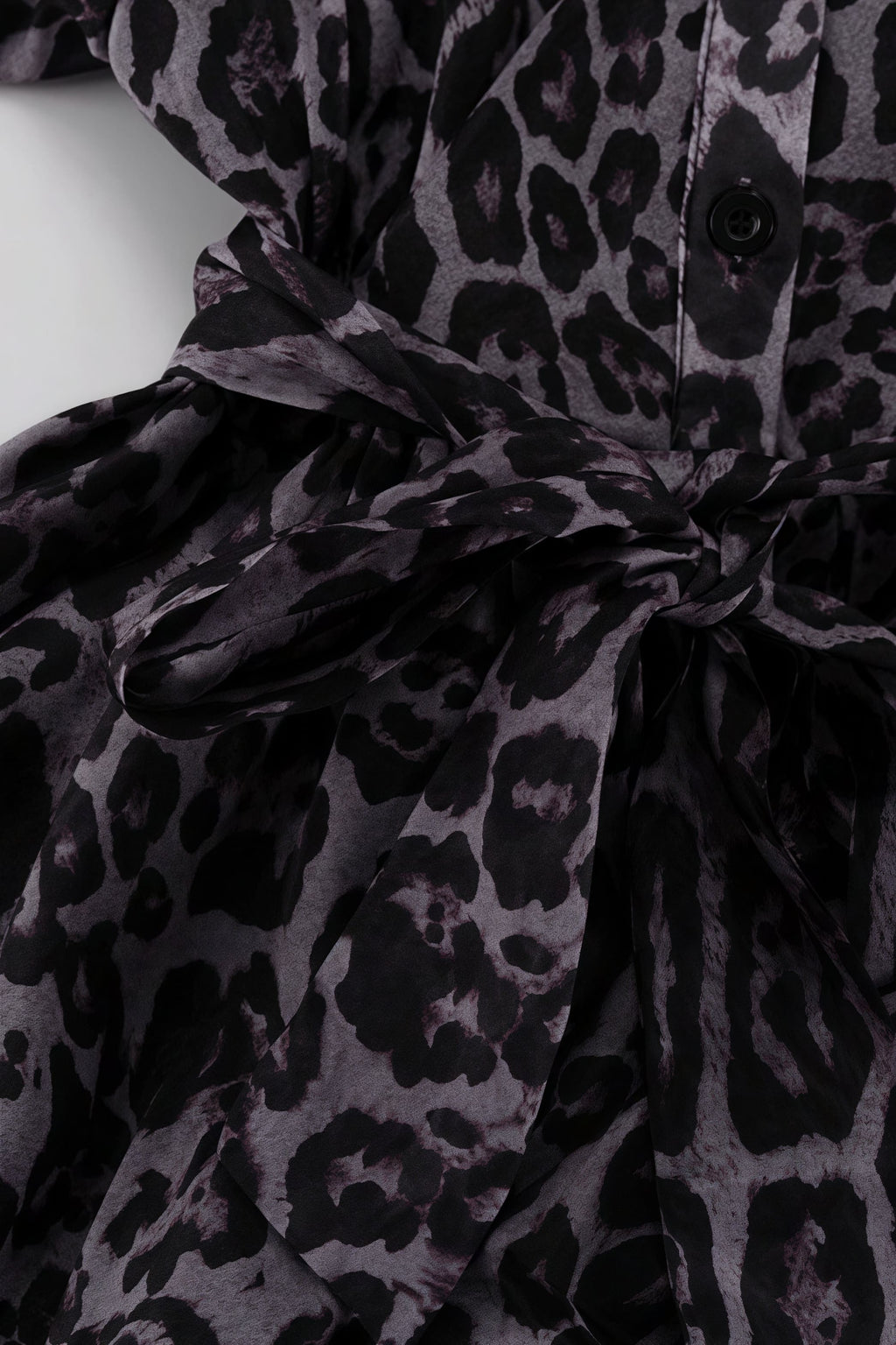 Chiffon Leopard Print Long Sleeve Mini Dress image 8