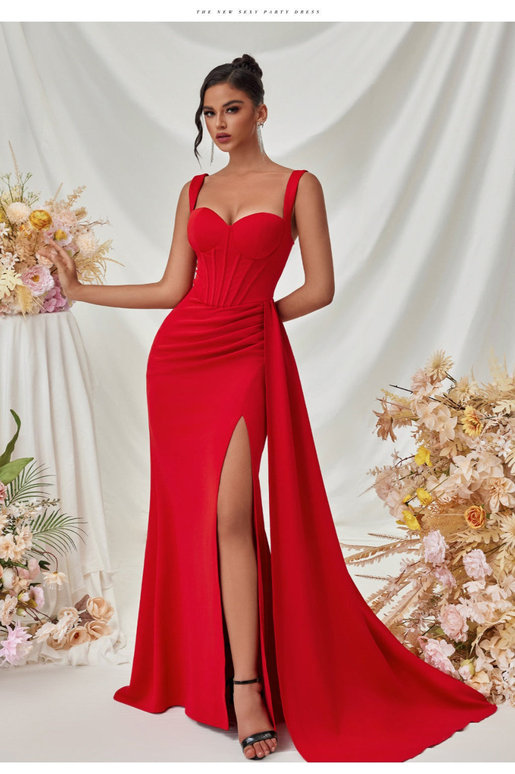 Sexy Bodycon Slit Maxi Party Dress image 16