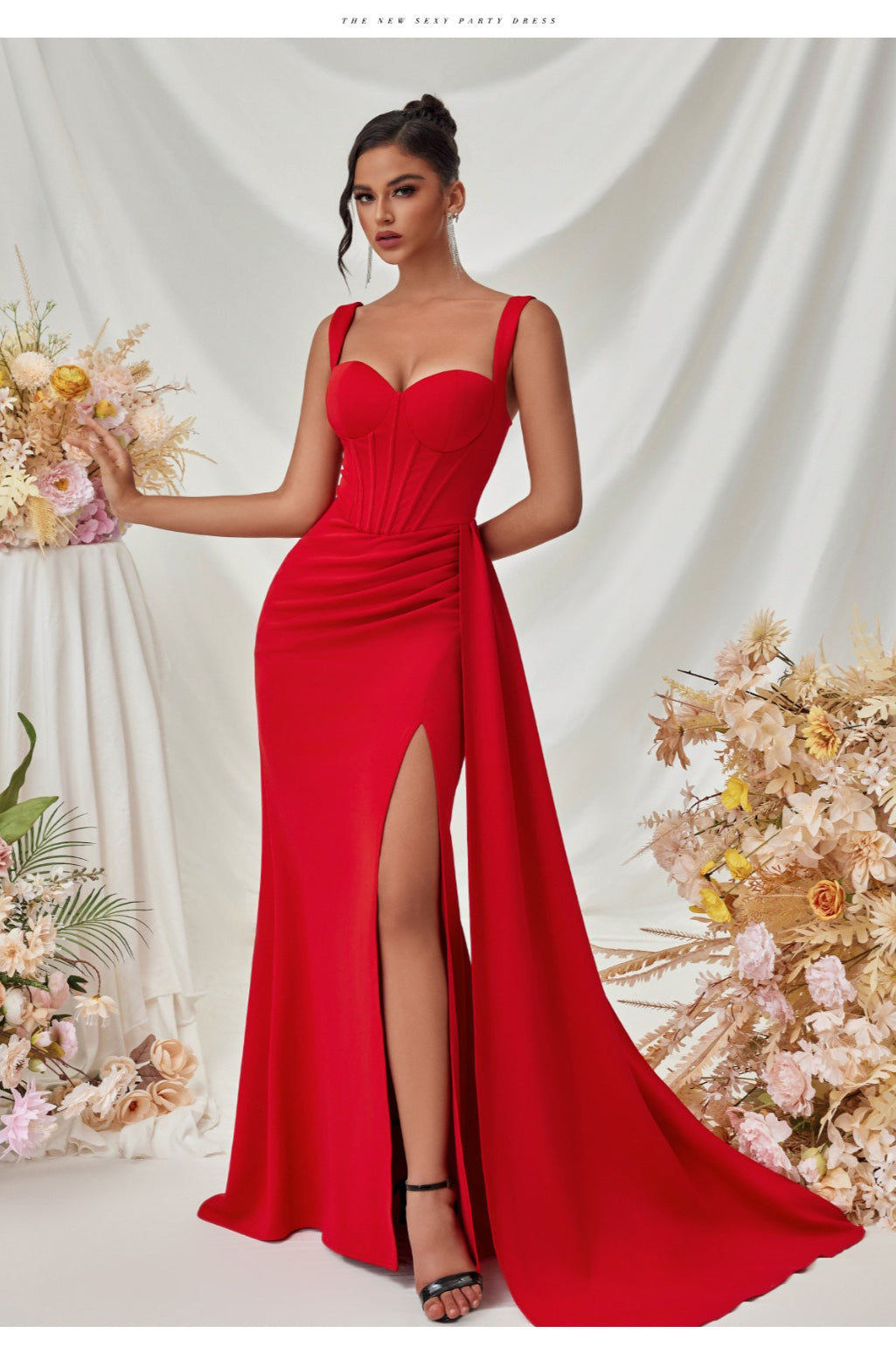 Sexy Bodycon Slit Maxi Party Dress image 16