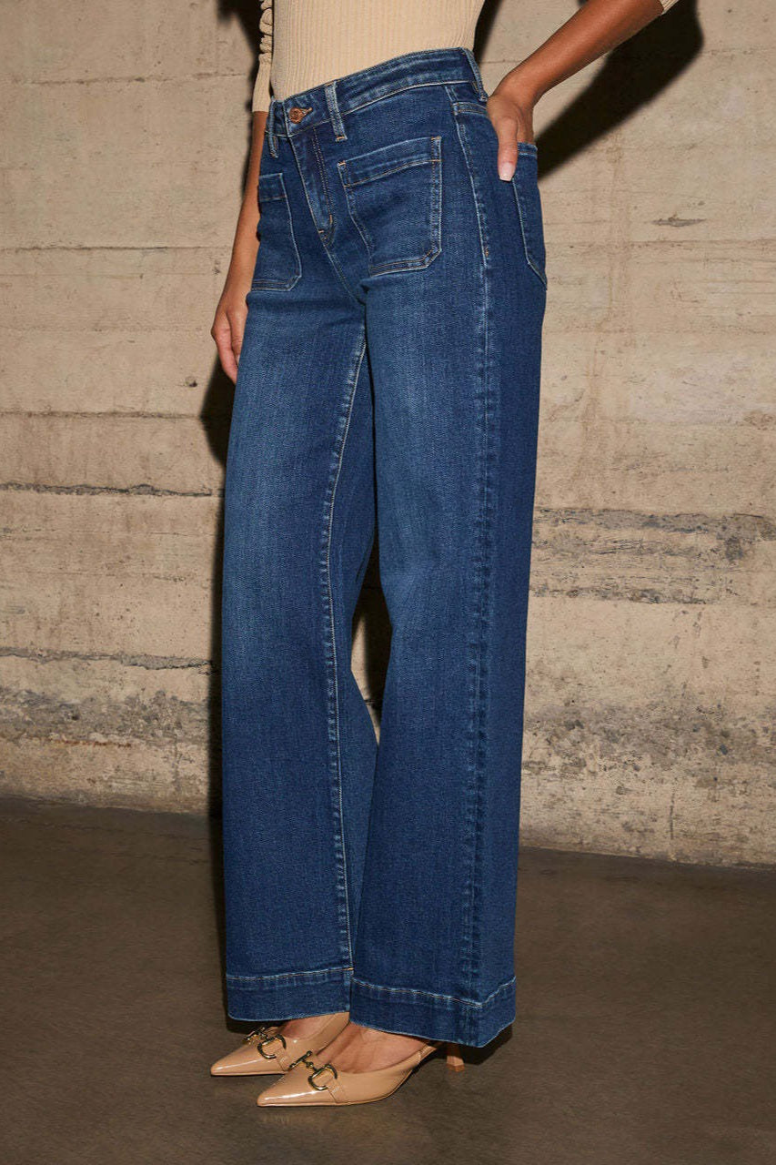 High Waist Wide Leg Vintage Jeans image 4
