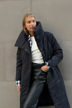 Long Stand Collar Puffer Jacket image 17