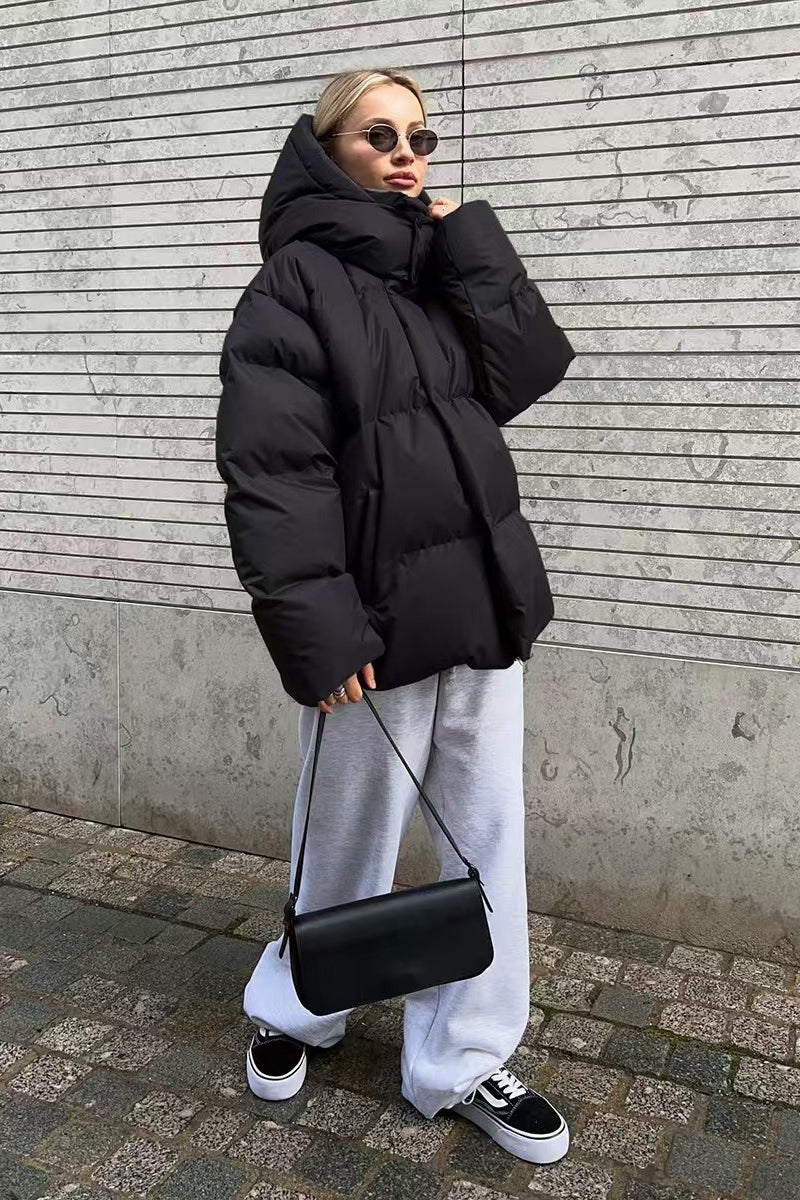 Heavy Duty Zipped Hooded Puffer Jacket image 21