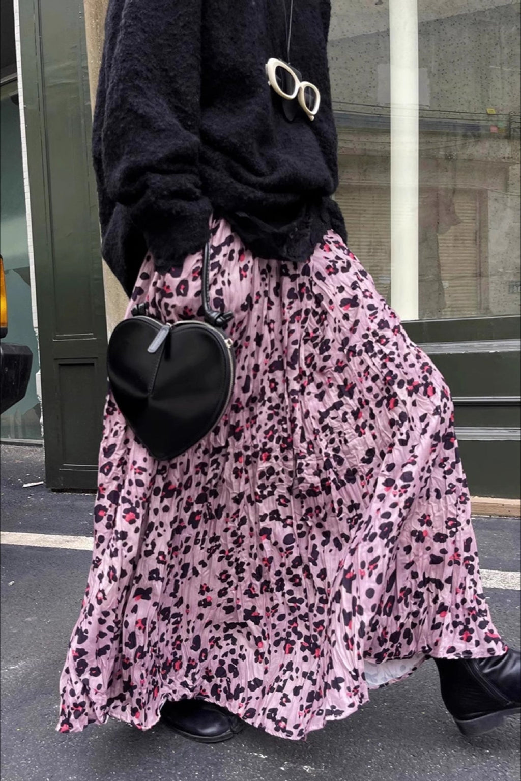 Vintage Leopard Midi Flare Skirt image 4