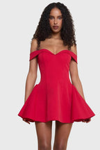 Contrast Bustier Ruffle Cocktail Dress image 6
