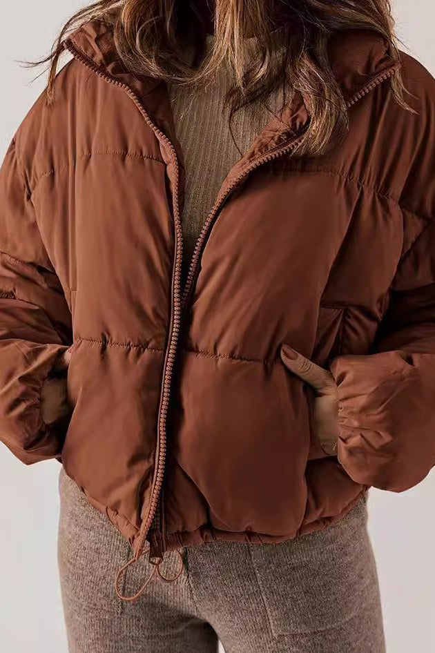 Classic Plain Quilted Puffer Jacket image 11