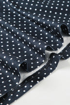Black and White Polka Dot Sleeveless A-Line Mini Dress image 3