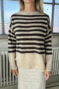 Striped Casual Chic Loose Slouchy Knit Sweater image 1