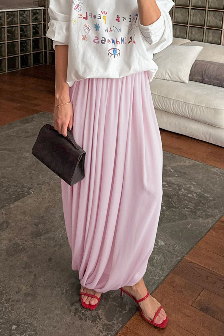 Chic Chiffon Flowing Maxi Skirt image 6