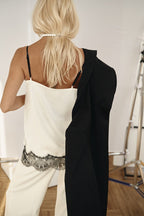 Sexy Lace Patchwork Deep V Neck Cami Top image 8