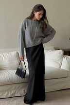Loose Basic Knit Pullover Sweater image 16