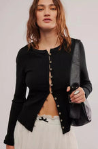 Slim Long Sleeve Ribbed Cardigan image 12
