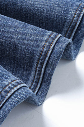 Ripped Raw Hem High Waist Jean image 4