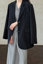 Split Back Relaxed Fit Blazer image 7