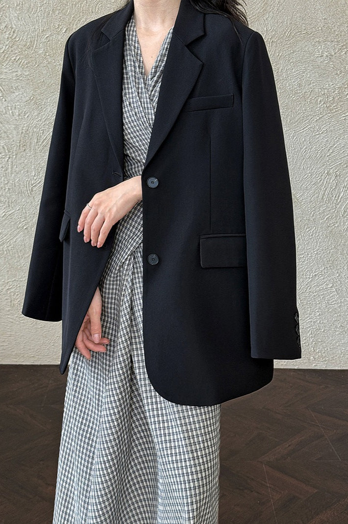 Split Back Relaxed Fit Blazer image 7