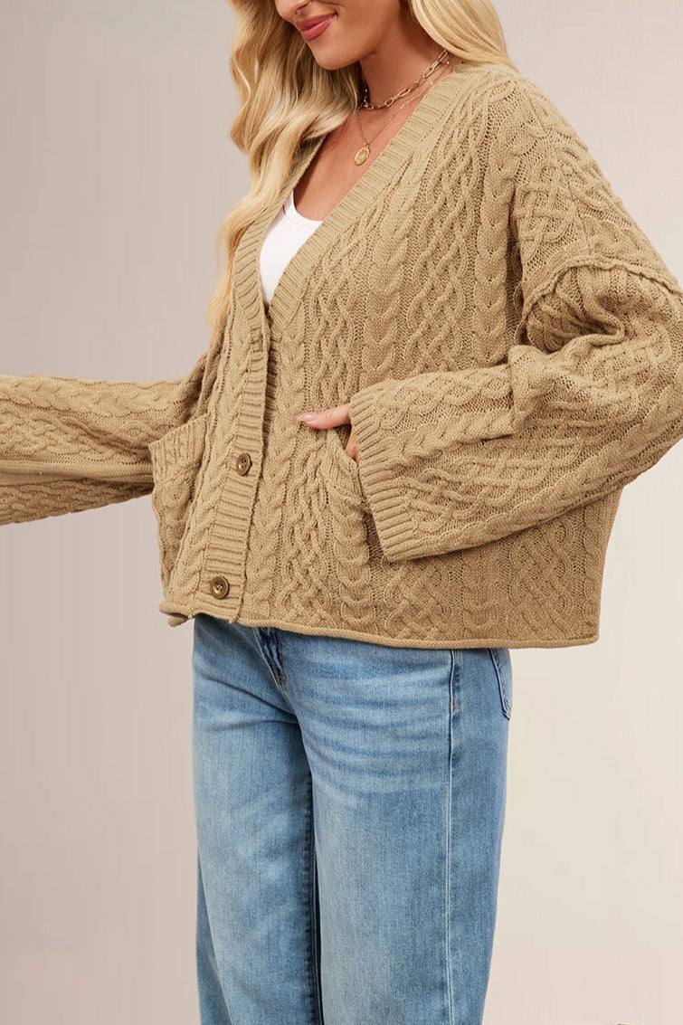Cable Knit Oversized Cardigan image 2
