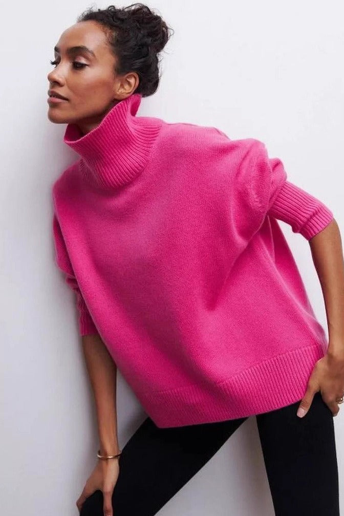 Loose Fit High Neck Sweater image 12