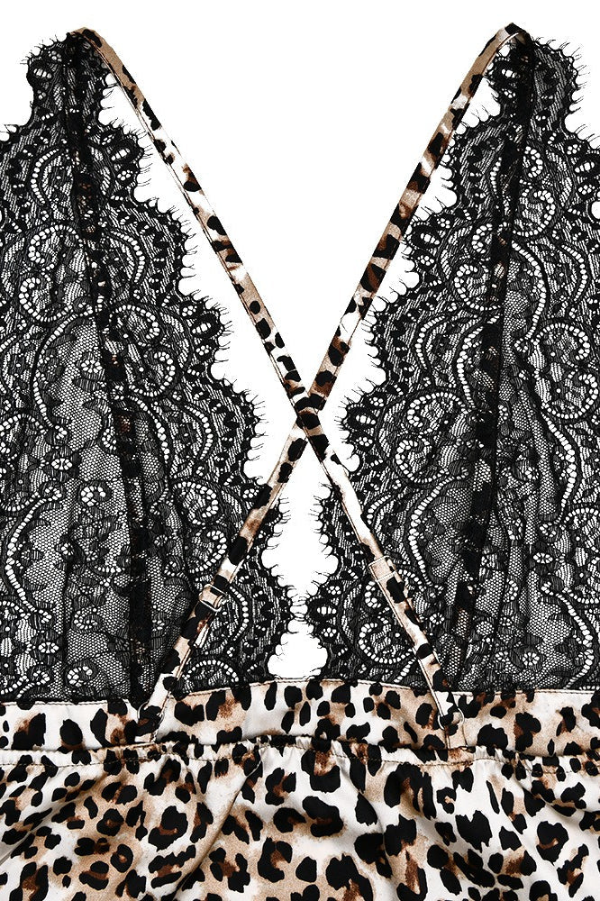 Satin Backless Cami Sexy Mini Dress image 5
