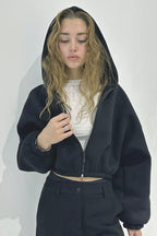 Casual Hooded Short Coat image 2