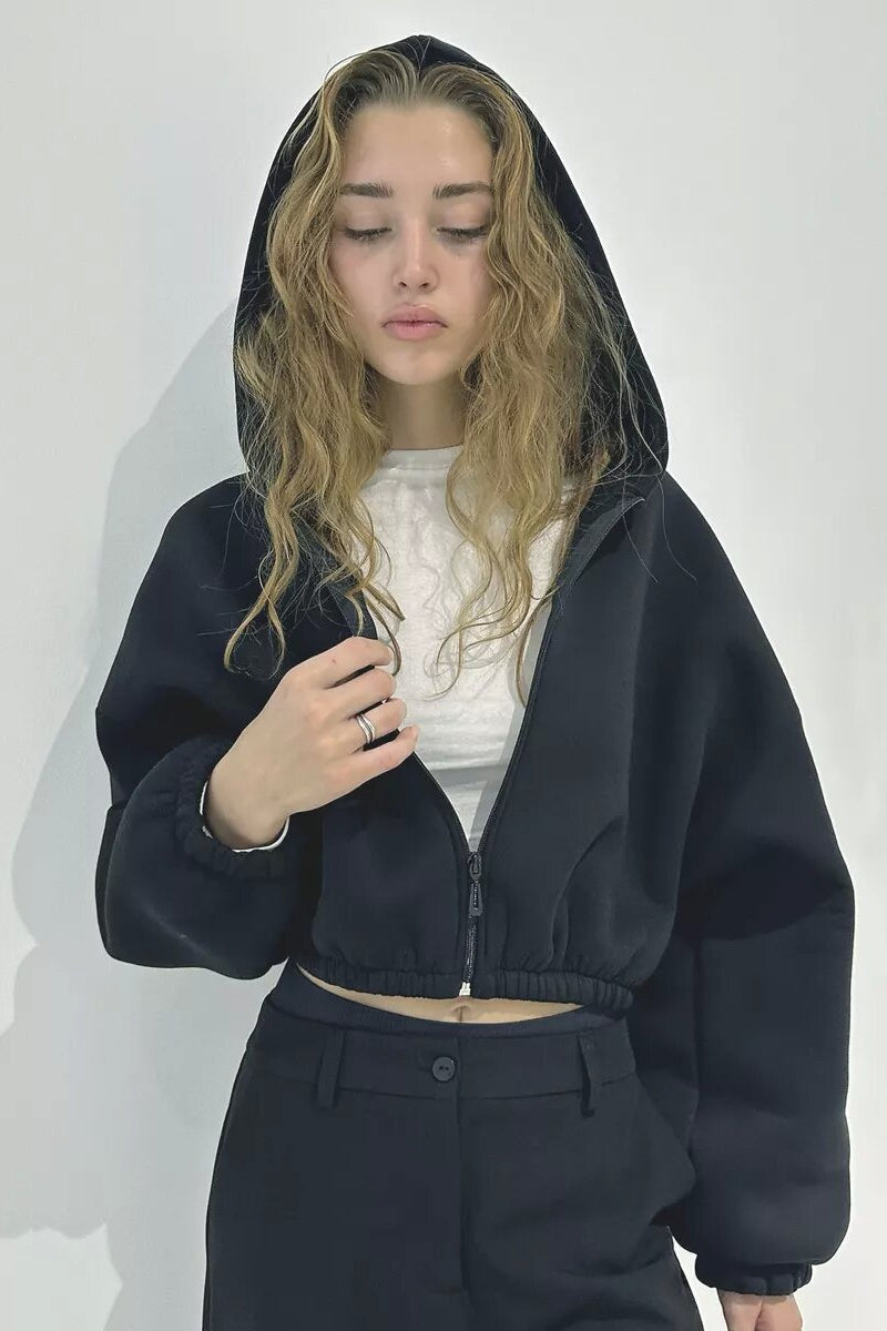 Casual Hooded Short Coat image 2