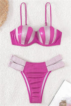 Shiny Shell Push Up Bikini Set image 3