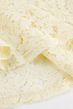 Lace Hollow High-Waisted Midi Skirt image 5