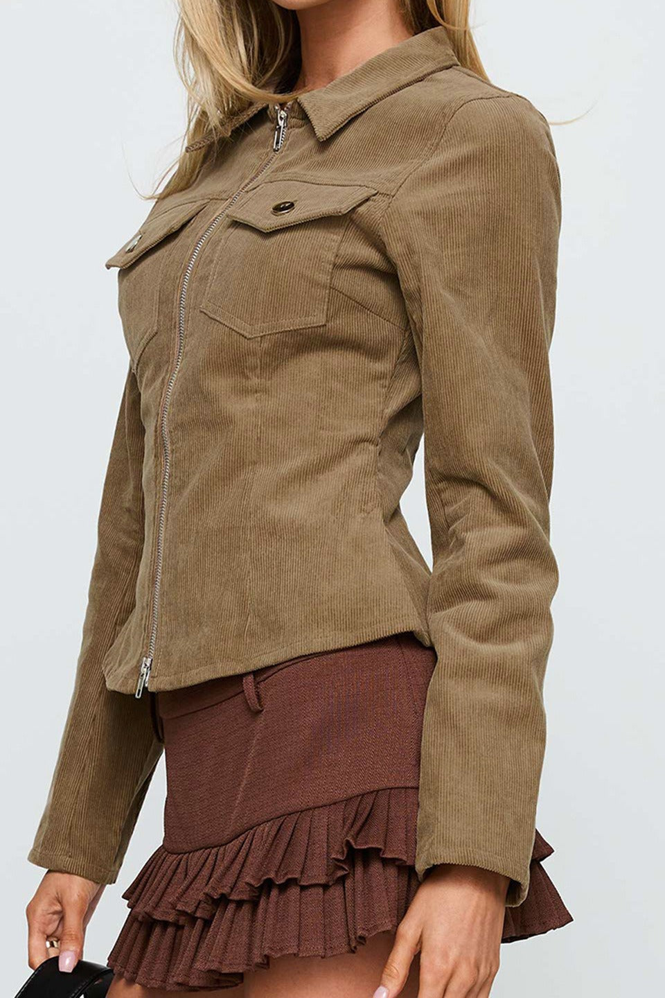 Vintage Casual Corduroy Jacket image 2