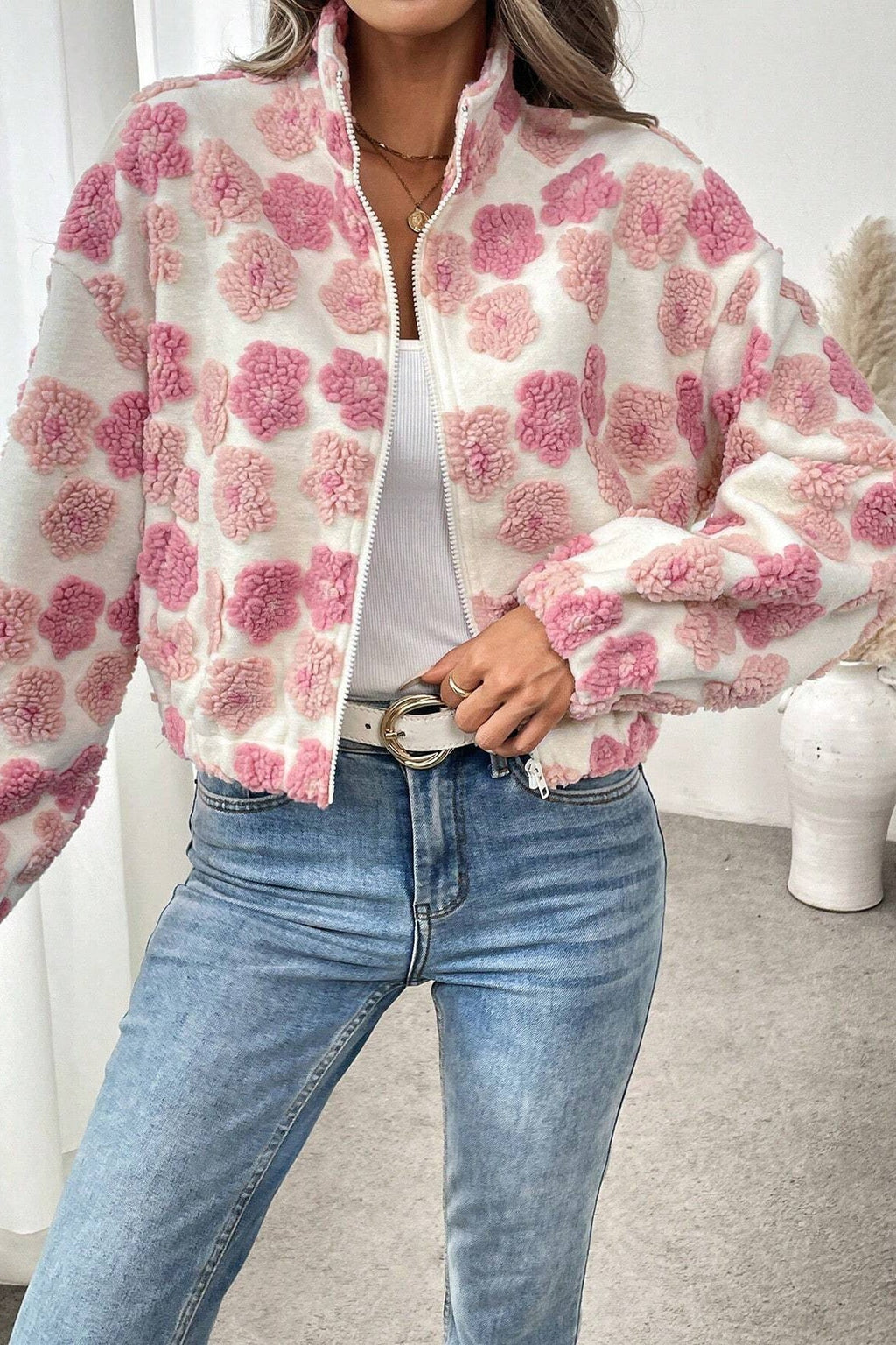 Jacquard Trendy Stylish Jacket Coat image 2