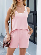 Calista Short Set detail view styled for Avrienne