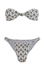 Sexy Floral Strapless Bikini Low Rise Tie Side Bikini Sets image 3